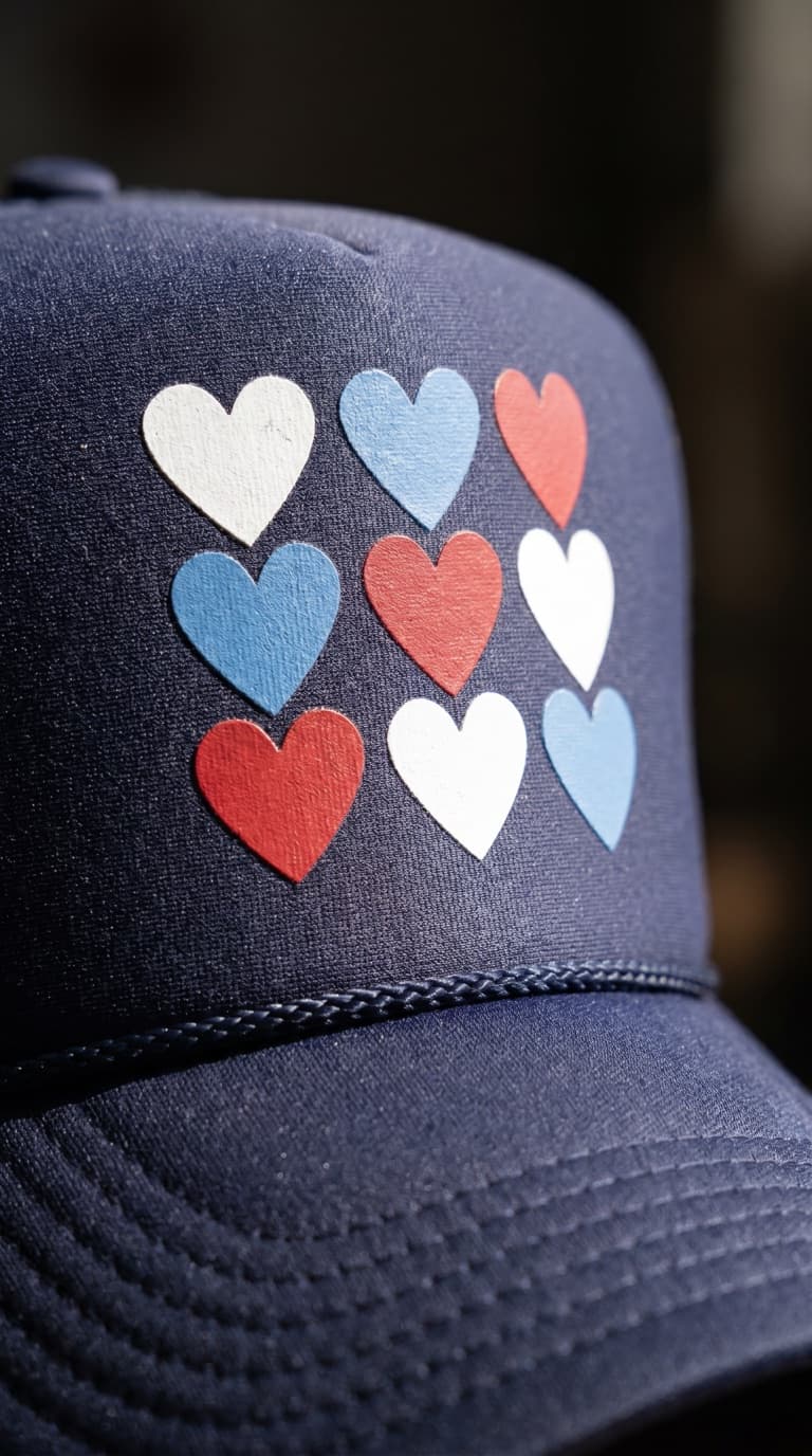 GENERATED: HEARTS CAP / CLOSE-UP