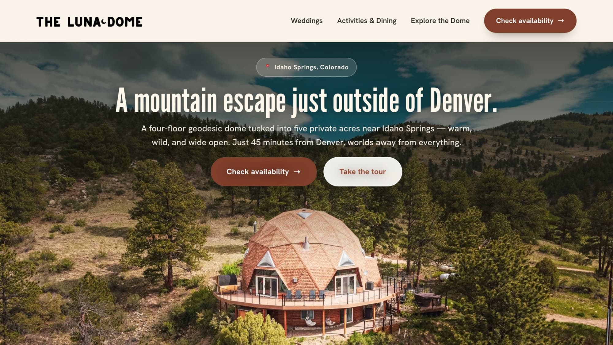 lunadome.com — site work